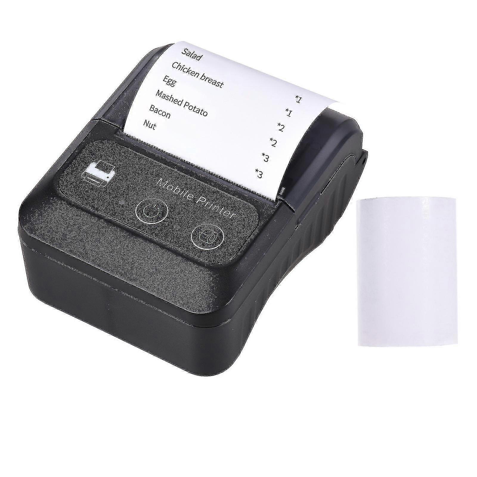 Bluetooth Receipt Printer, 58mm Mini Wireless Pos Receipt Printer 2" Mobile Thermal Printer Leather Belt Printer Small Business Restaurant, Sales Esc/