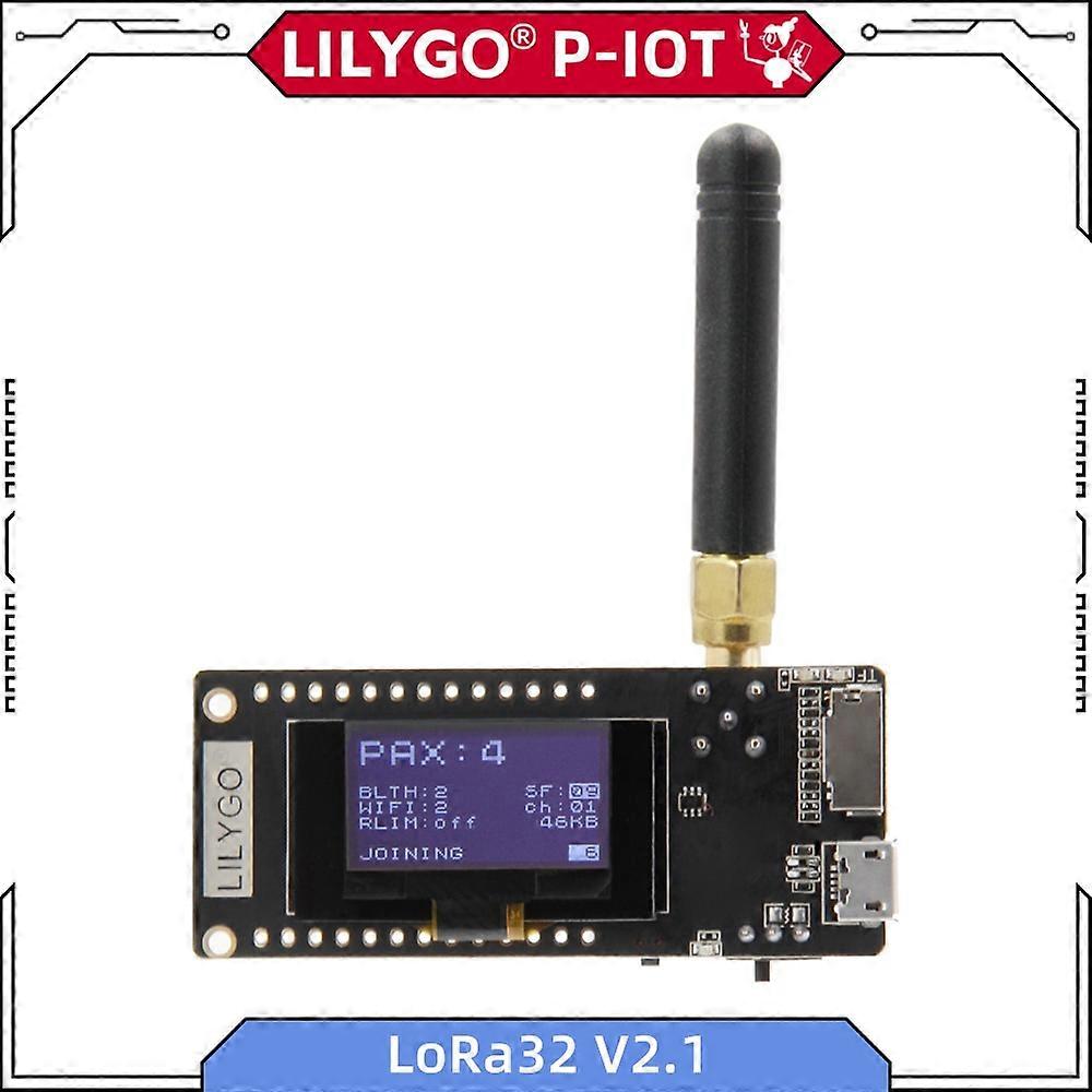 LILYGO TTGO LoRa32 V2.1 1.6.1 ESP32 LoRa 433MHz 868MHz 915MHz Development Board 0.96 Inch OLED TF Card BLE WIFI Wireless Module
