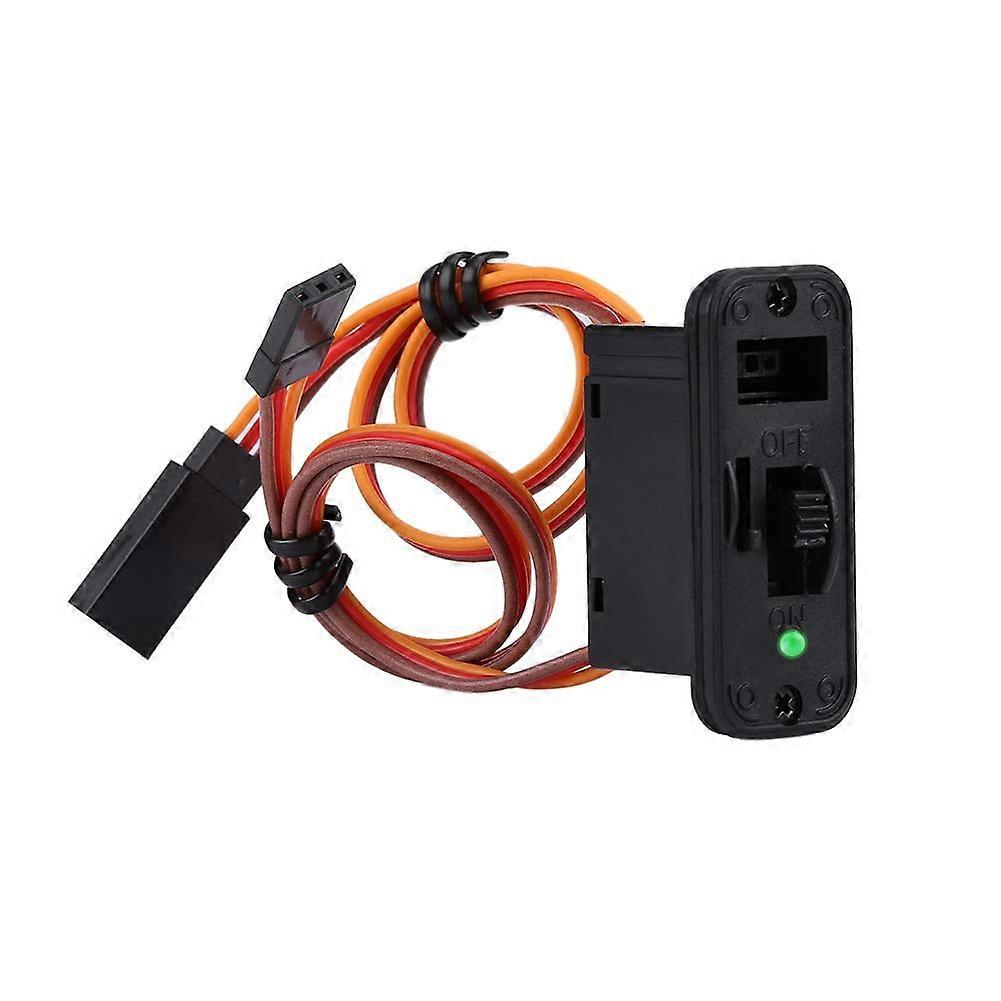 RC飛行機スイッチ、ヘビーデューティーLED RCスイッチ、RC JRオンオフスイッチ、飛行機模型スイッチコネクタコード、レシーバー用アクセサリー