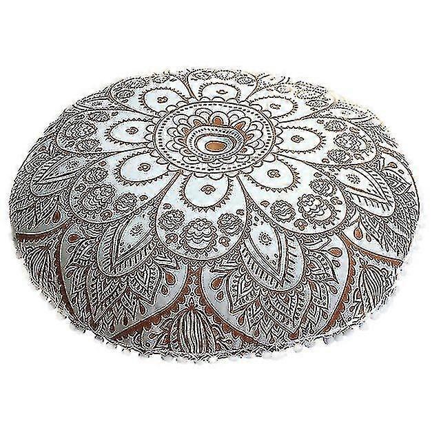 Boho Trykt Rund stol Pute Sete Puter Dekor Puter Meditasjon Pute Kast Puter