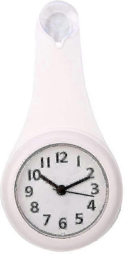 Shower Clocks, Waterproof Silent Bathroom Clock With Sucker - (blue)