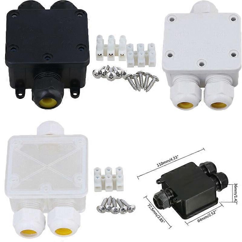 Waterproof Junction Box Case /Electrical Cable Wire Connector Outdoor 450V 3 Way