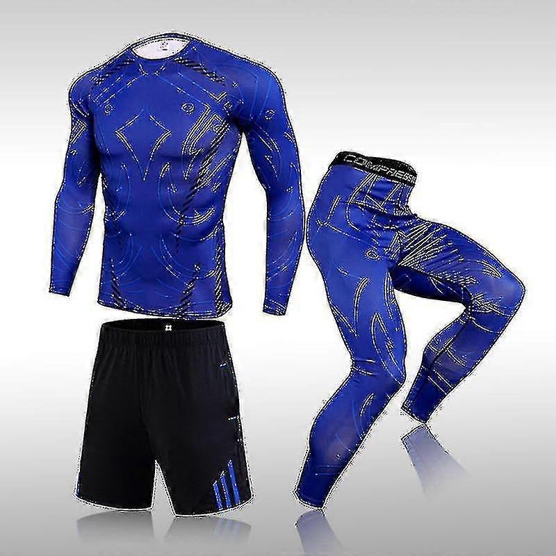 Gym Fitness Compression Clothes Running Jogging Sport Wear -c