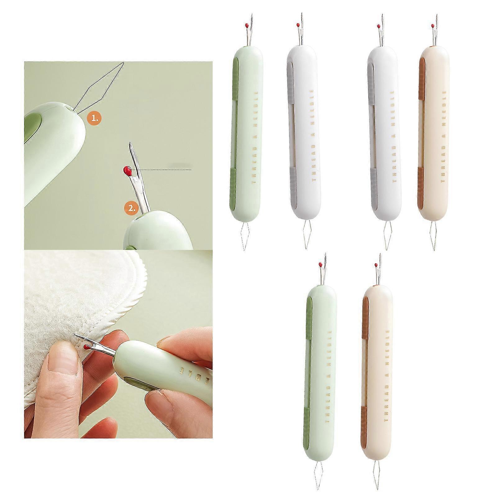 2 in 1 Needle Threader Seam Ripper, Needle Threading & Seam Kit Seam Ripper Tool,100% New