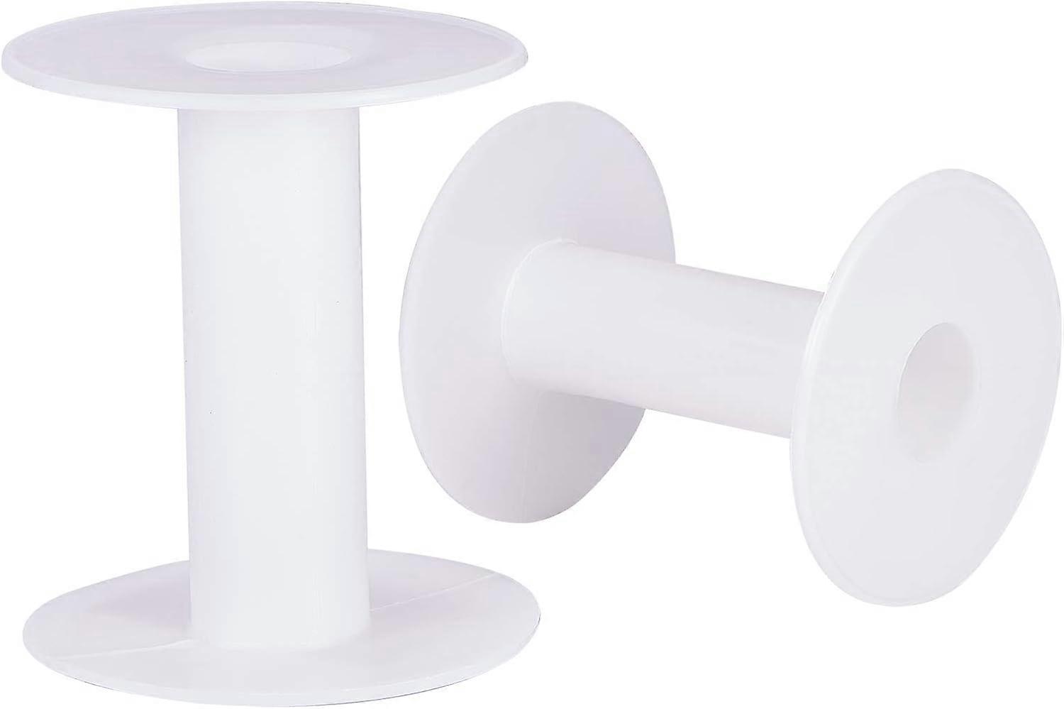 20pcs 3 Inches Plastic Empty Spools Wire Spools Thread String Bobbin for Craft Thread Cord Rope Wire Rope Chain