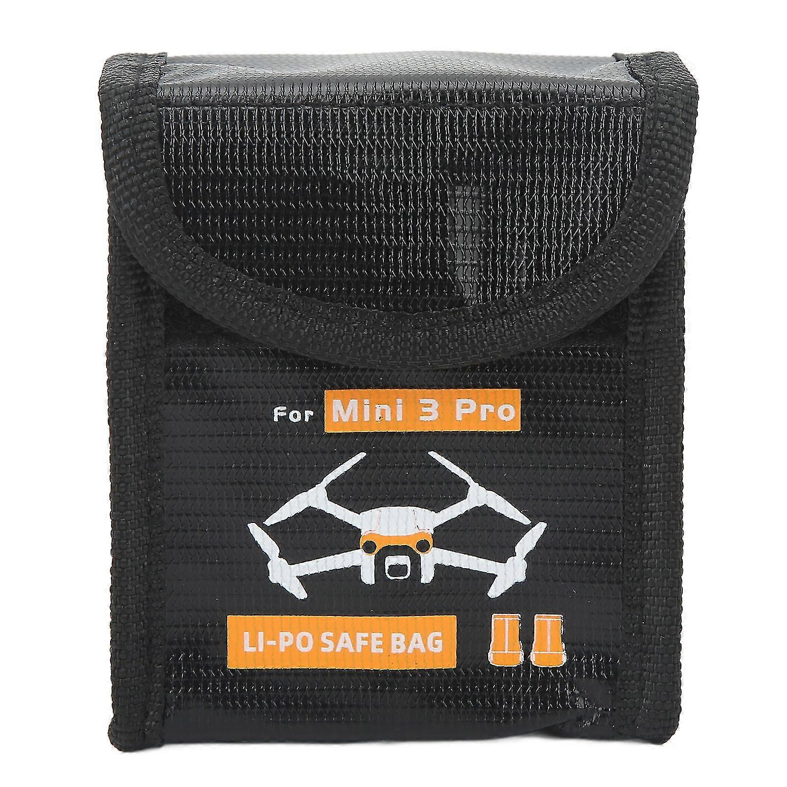 Flame Retardant Battery Explosion Proof Bag for Mini 3 Pro - Heat Resistant Lithium Batteries Storage Pouch