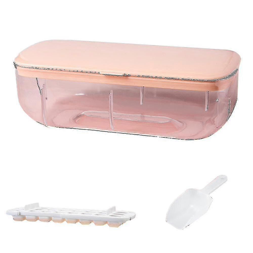 Silicone Ice Cube Tray Container with Lid and Scoop