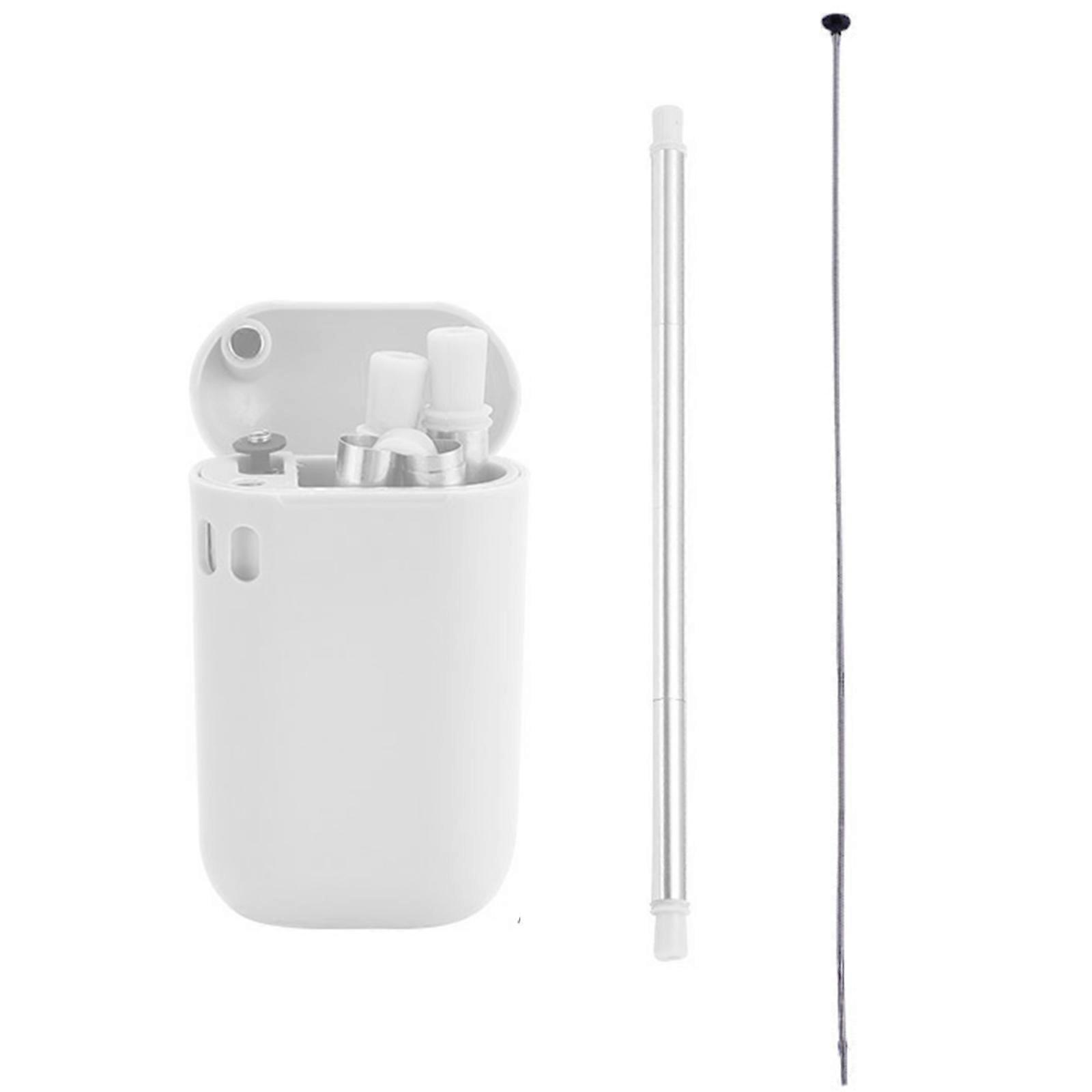 Collapsible Straw with Travel case Stainless Steel, Foldable Straws Reusable Environmentally Friendly Drinking Straw with Cleaning Brush Portable for 