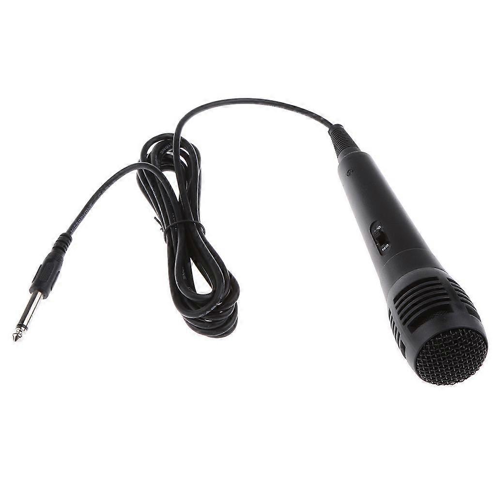 2x Unidirectional 6.35mm Vocal Dynamic Microphone Instrument Mic for Karaoke