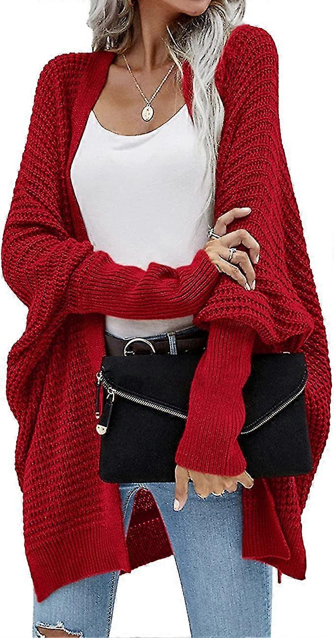 Cardigan Damen Lange elegante Strickjacke Herbst Winter Fruugo DE