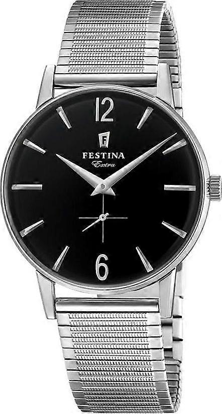 Festina Extra Black Dial Watch