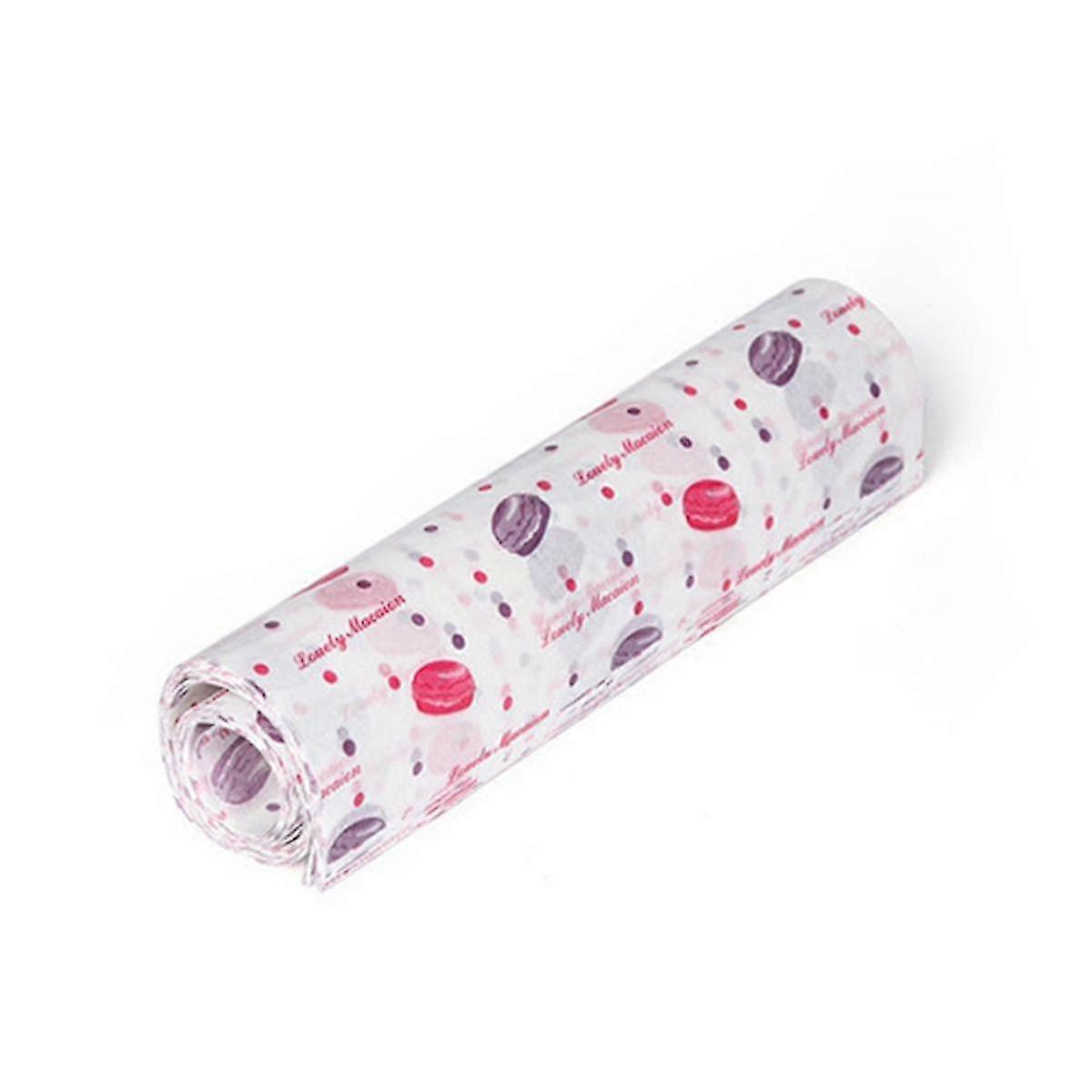 50st engångs oljefast vaxpapper för bröd matförpackningar omslag hamburgare bakvax pad papper, B