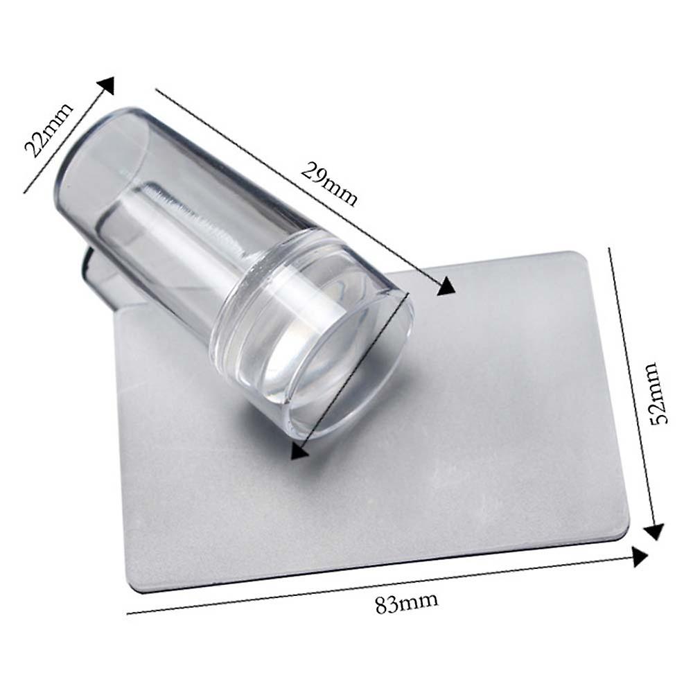 KADS Nagel-Stempel-Set – 3 Platten + Stempel & Schaber, DIY Nageldesign (Schmetterling & Blume)
