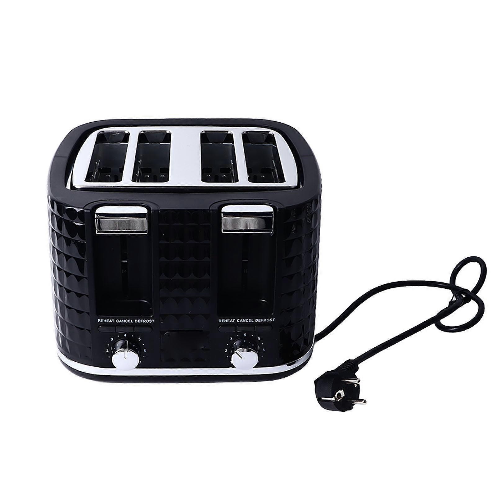 4-Scheiben-Brot-Toaster Multifunktions-Anpassbarer Toast-Farbton Edelstahl-Toaster-Frühstücks-Sandwich-Maker