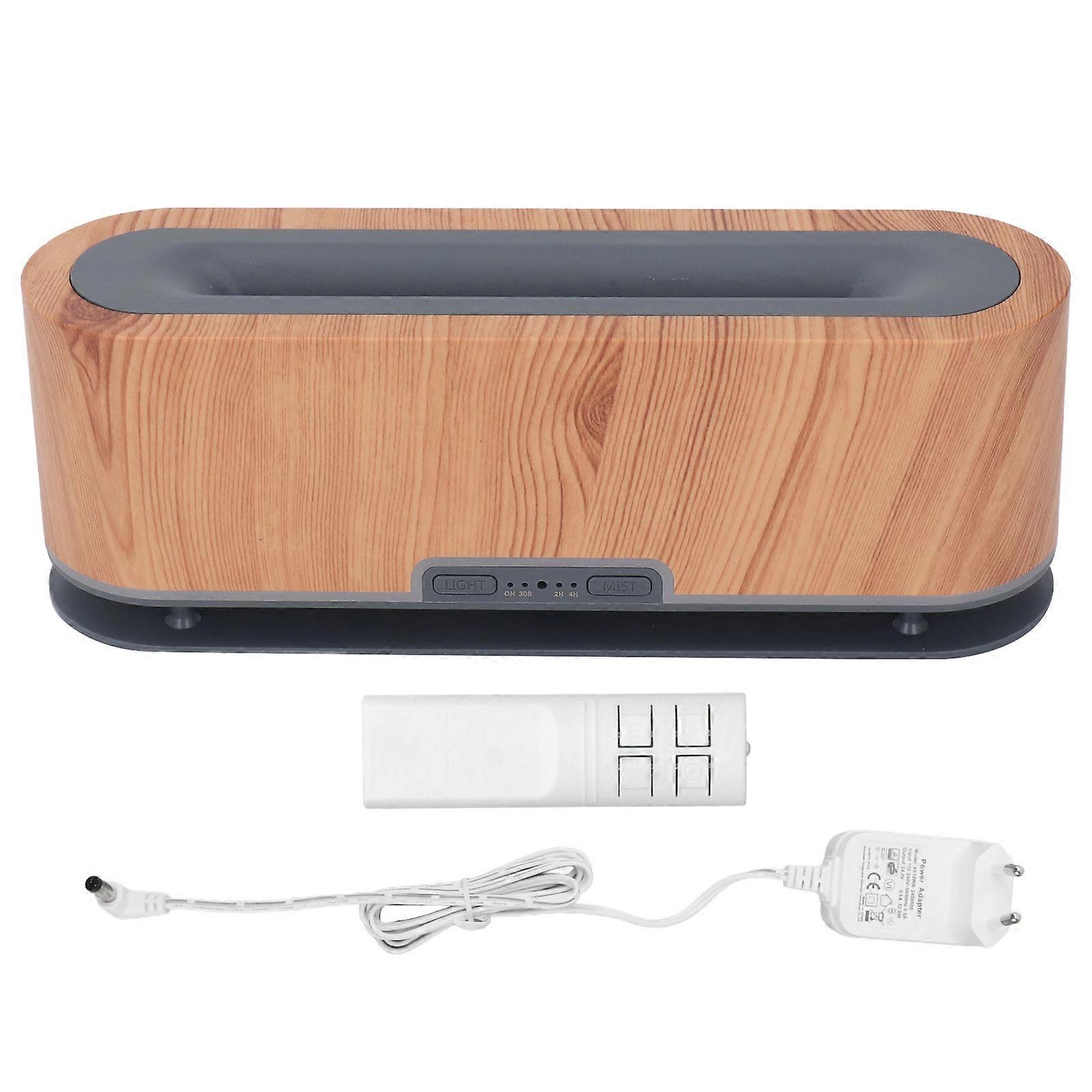 Diffusori di Fiamma Fiamma 7 Colori Diffusore Chiaro Venatura del Legno Umidificatore per Camera Da Letto Ufficio Spina UE 100240V