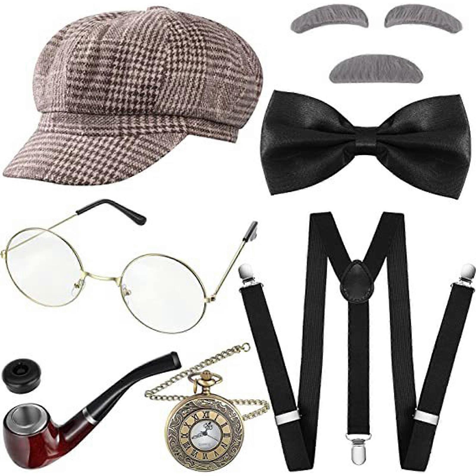 Zestaw kostiumów dziadka z 1920 roku dla chłopców - Halloween i zestaw cosplayowy 100 dni szkoły Old Man