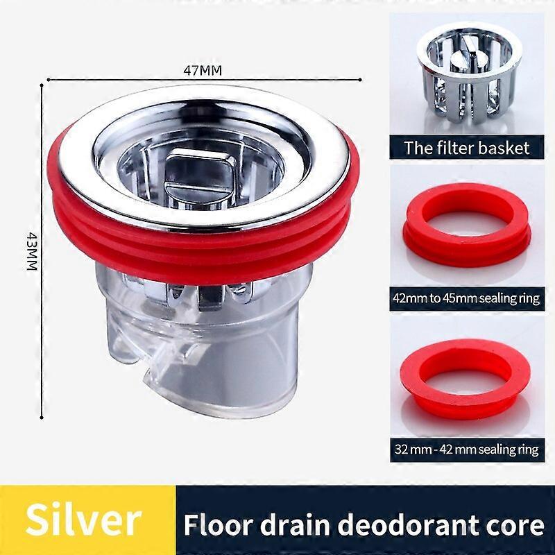 Odor Proof Floor Drain Core Silicone Shower Floor Drain Plug Insect Proof Odor Proof Hairpin Plug Kitchen Bathroom Toilet SewerCraft Pipe Cleaners