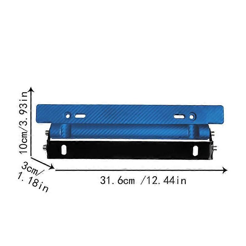 Car License Plate Frames Portable Stainless Steel Rust Proof Rotatable Cover Protector Carbon Fiber Frame Automobile Accessories