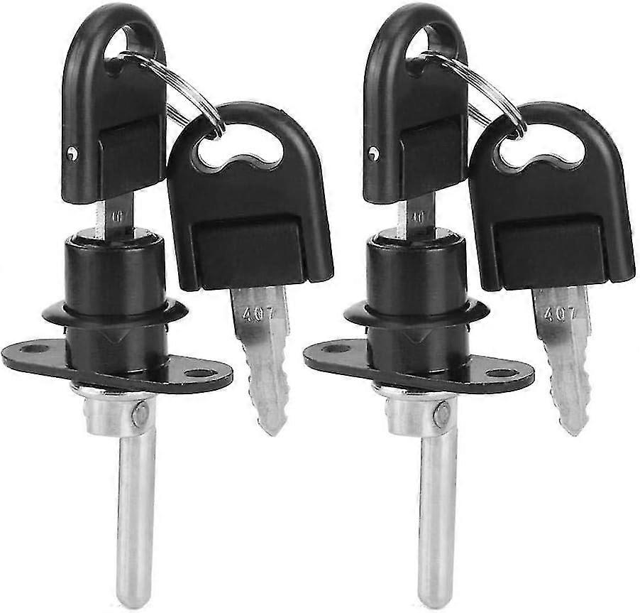 2 drawer cabinet locks are used for furniture lockers and cabinets to effectively ensure office security (16mm in black)Eph