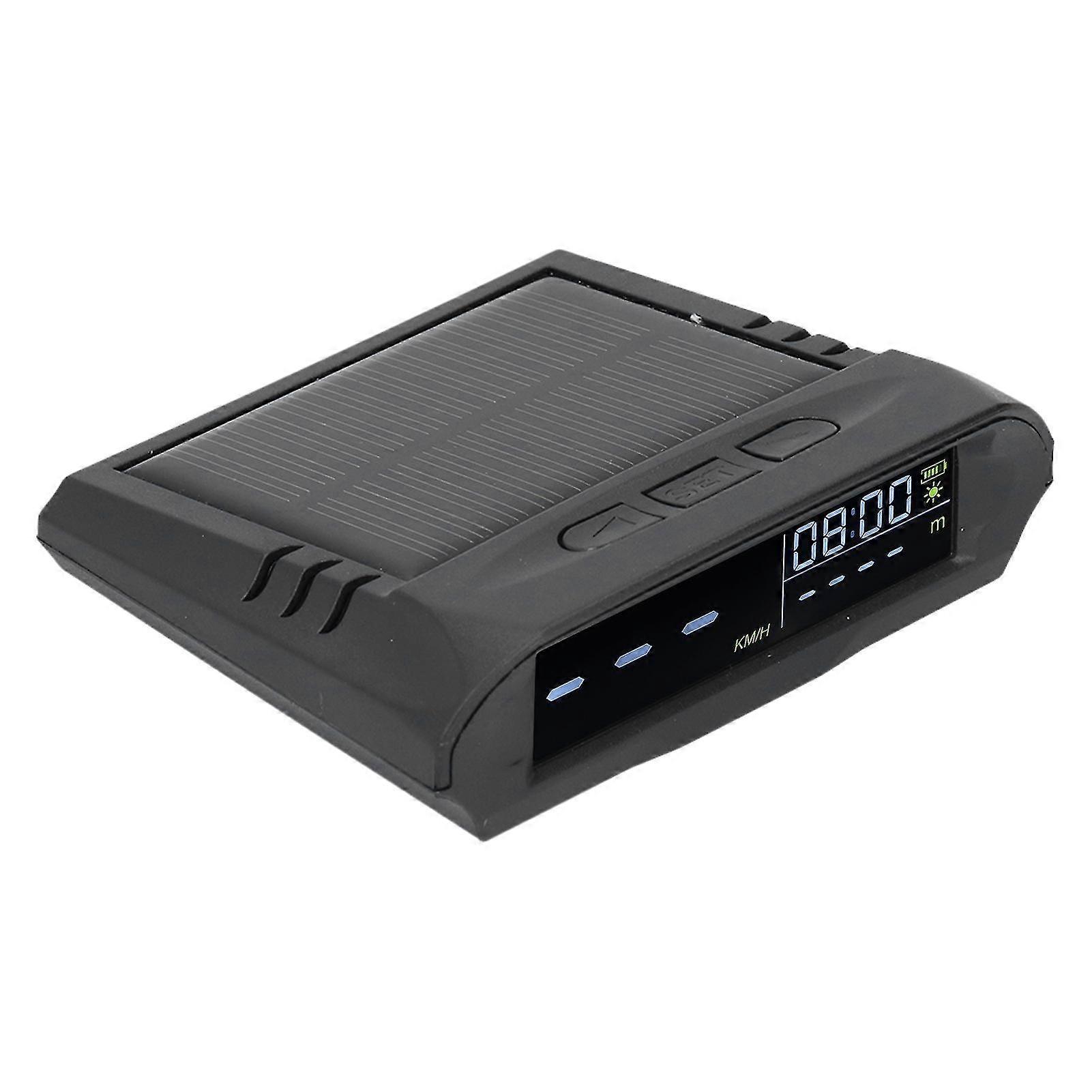 Universal Car Smart HUD Display - Diital Solar Chared Time & Temperature Over Speed Alarm