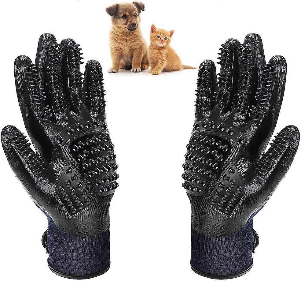 グルーミンググローブマッサージ犬猫クリーニングブラシペットバスマッサージコームヘアリムーバーロングショートヘアラブ