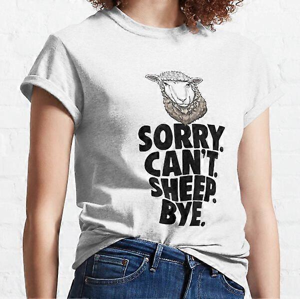 Sorry Cant Sheep Bye T-shirt classique-RK49