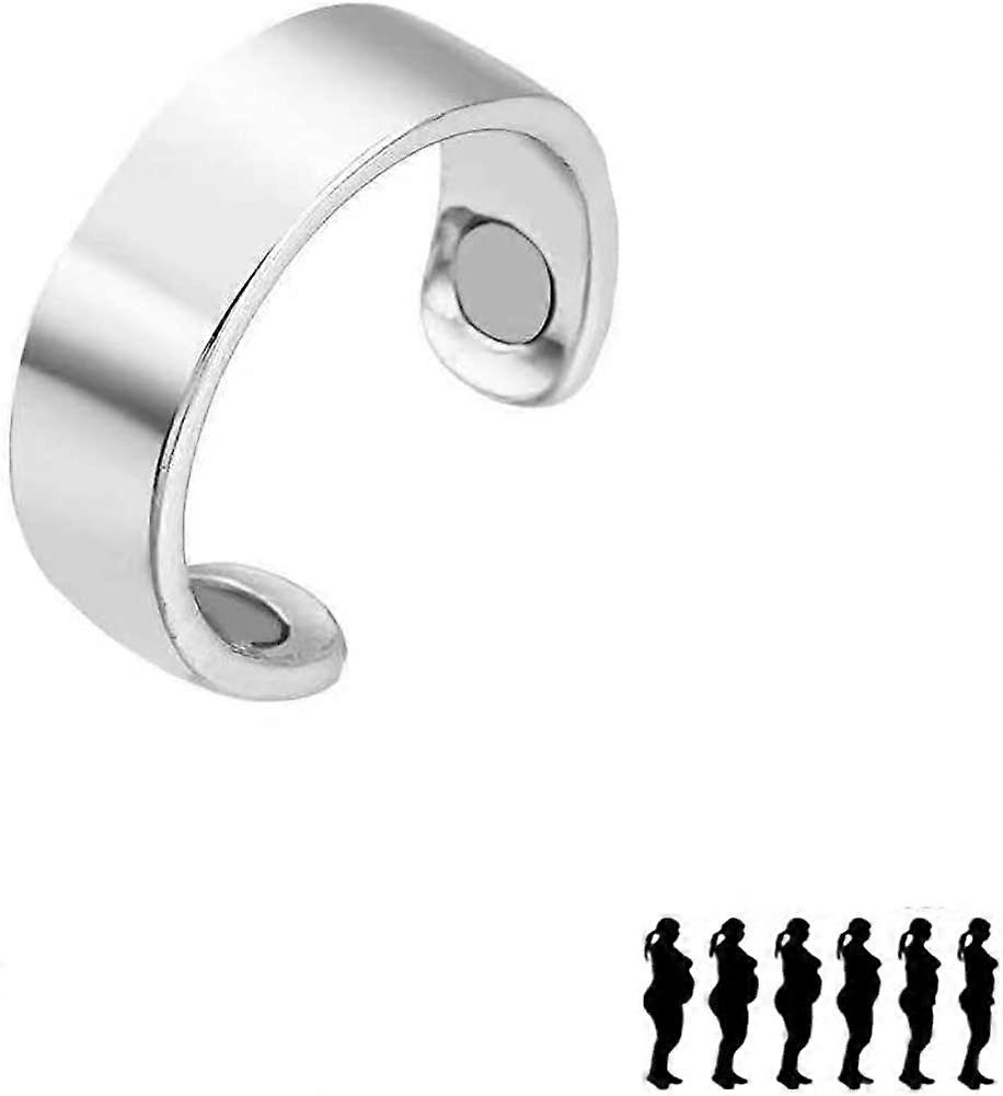 خاتم مغناطيسي للتخلص من السموم اللمفاوية للنساء ، خاتم التخلص من السموم الليمفاوية المغناطيسية سحر خاتم التخلص من السموم الليمفاوية المغناطيسية خاتم الذهب للنساء المجوهرات العصرية