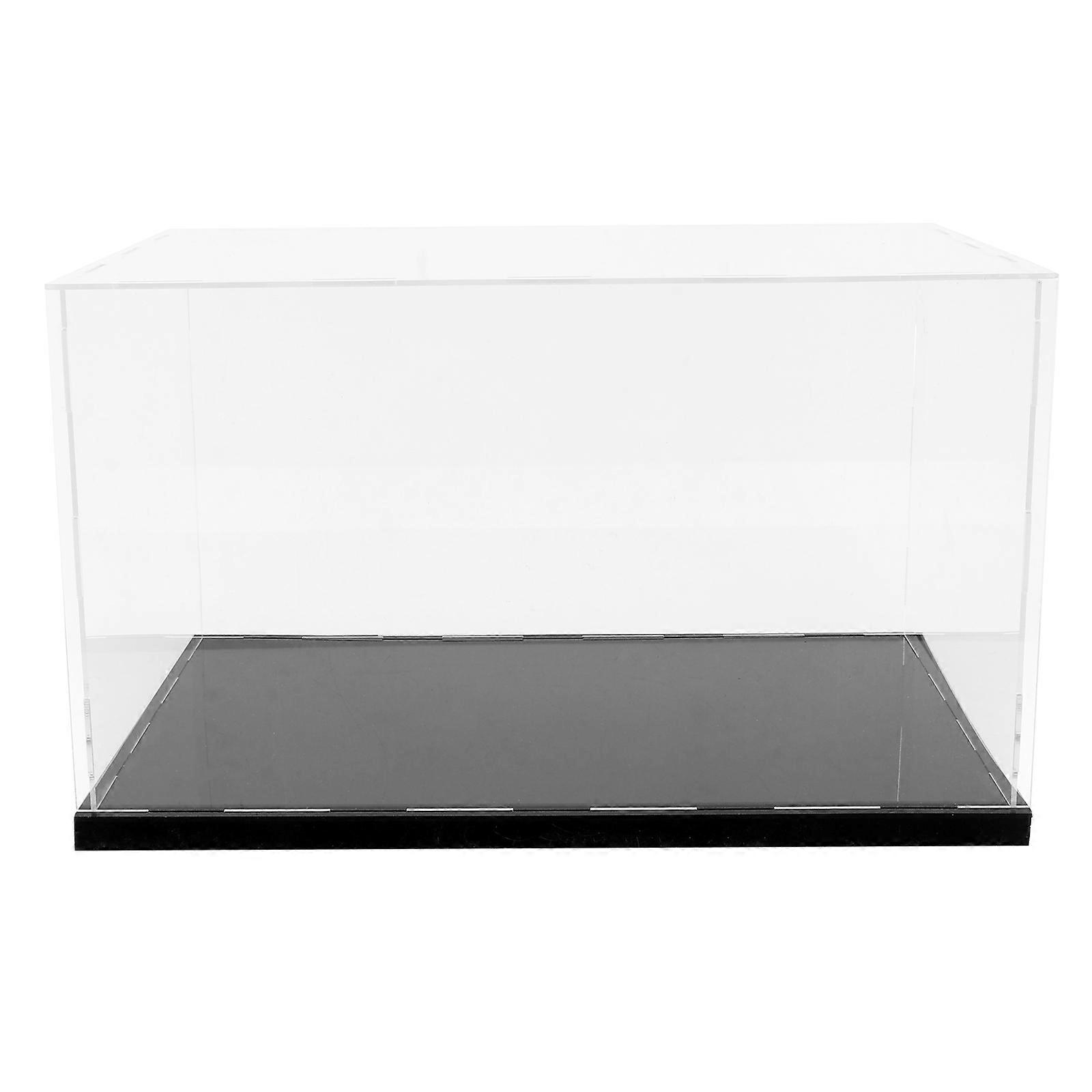 1PC Acryl-Display-Box Transparente handgefertigte Modell-Vitrine (transparent)