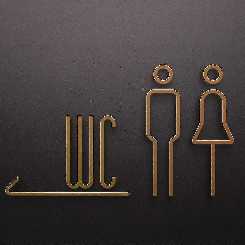 mies nainen akryyli seinäkyltti wc ovilevy pesuhuone etiketti wc kylttitaulu wc kyltti 20x4cm