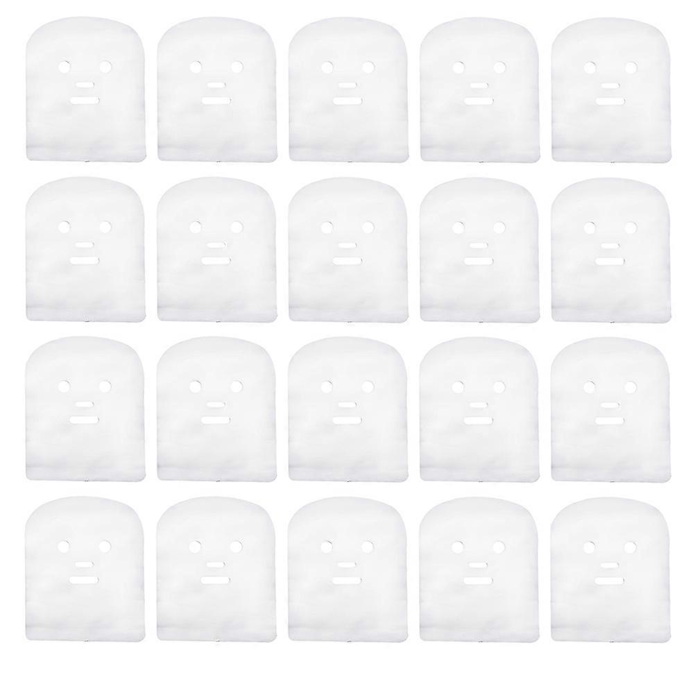 100 Pcs λευκό φύλλο μεγάλο Precut Γάζα προσώπου Spa γάζα προσώπου κάλυψη προσώπου γάζες Spa