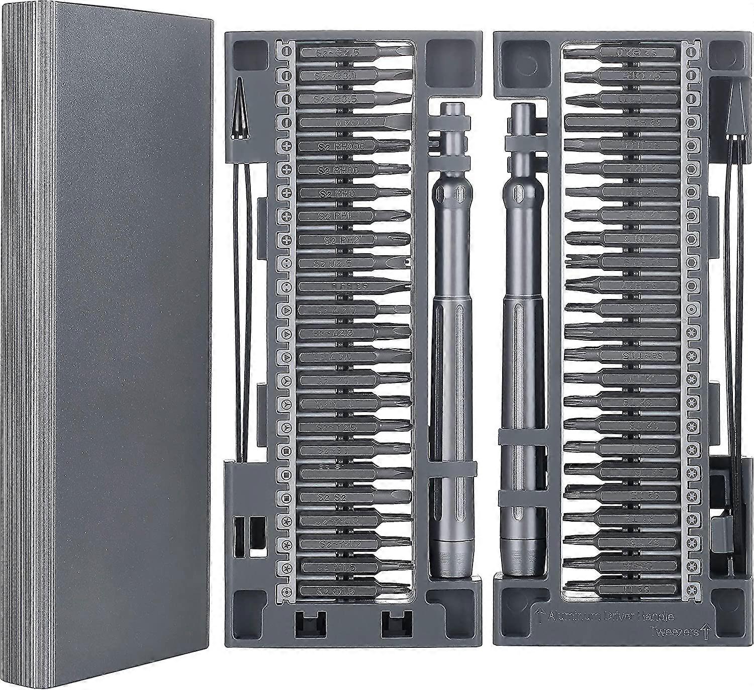 Set di cacciaviti di precisione, strumento di riparazione magnetico di precisione 51 in 1 con innovativo alloggiamento in metallo