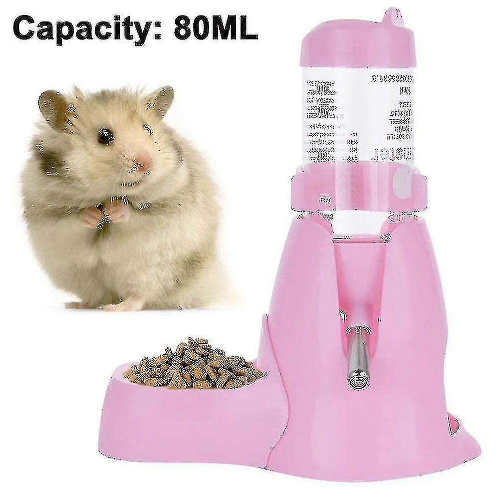 Hamster Water Bottle,pet Automatic Drinking Bottle With Food Container