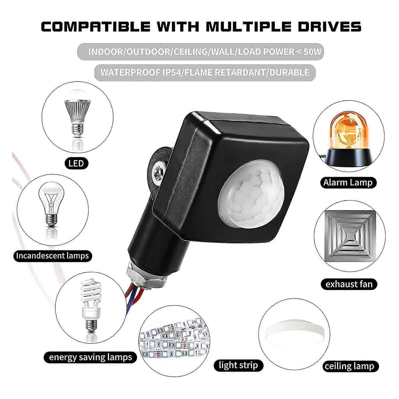 Outdoor Automatic Infrared PIR Motion Sensor Switch for LED Light