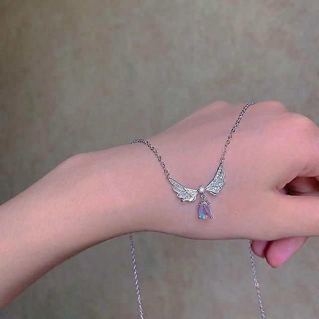 Tikuajgift 2023 New Shell Silver Colour Butterfly Tassel Necklace Female Personality Fashion Earring