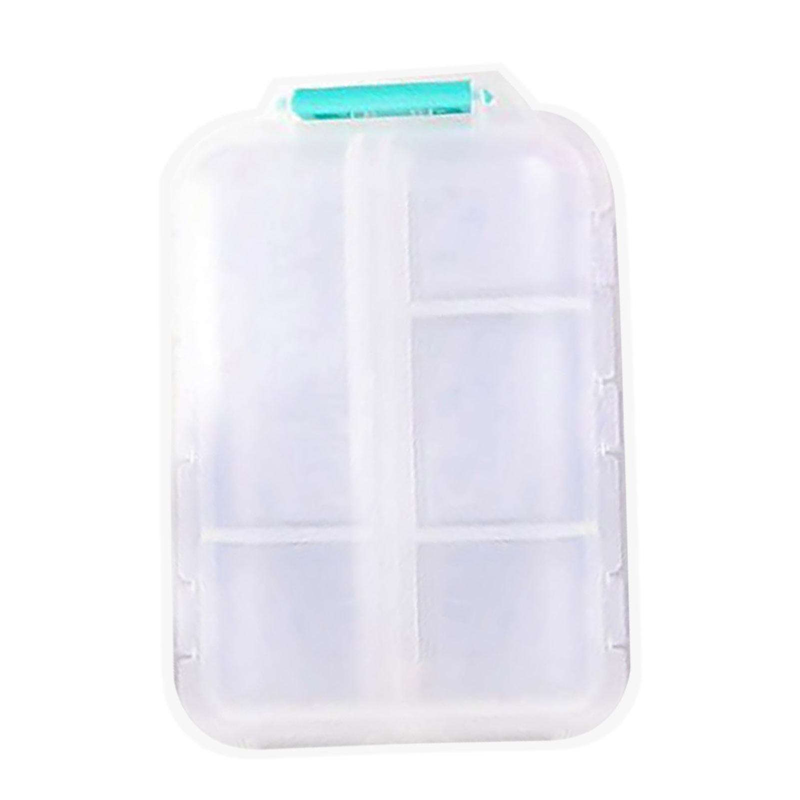 Pill Organizer with 147 DIY Labels 10 Compartments Large Capacity Clear Pocket Pharmacy Travel Capsule Tablet Storage Box Container Case Jikaixiang