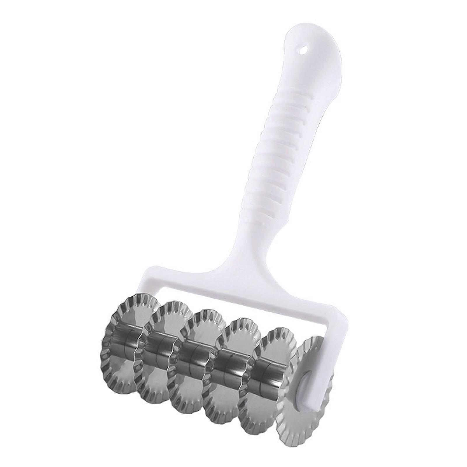 Rolling Pin Manual Dumpling Making Beech Good Grip Lattice Roller Cutter Kitchen Gadget