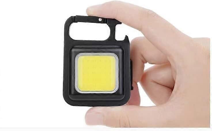 Promotional sales Mini Keyring LED Torch-Rechargeable Very Bright Work Light Practical Durable Brightness Modes & Strobing Effect Magnetic Base & Conv