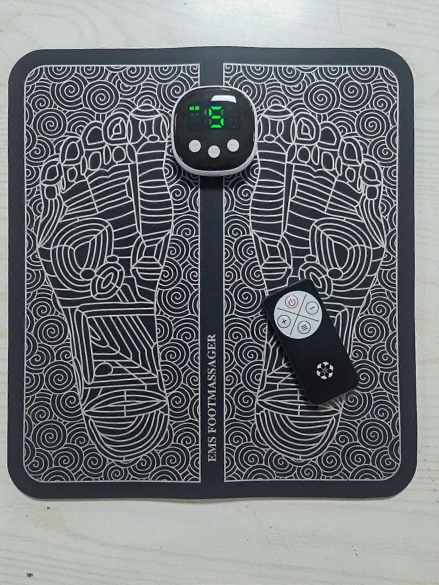 神経障害のためのEmsフットマッサージャーマット-足刺激器 改善された循環と痛みのためのマッサージャー足底筋膜炎の救済、筋肉の弛緩、折りたたみ式