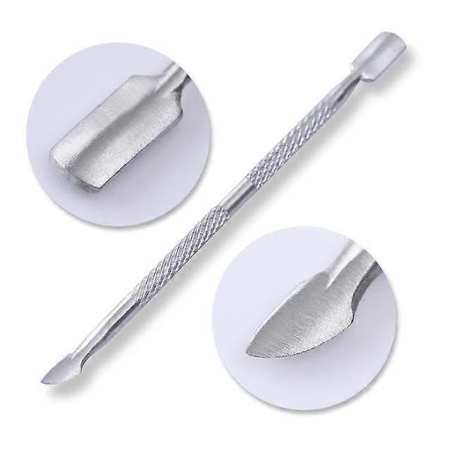 Cuticle pusher 2 in 1 Silver
