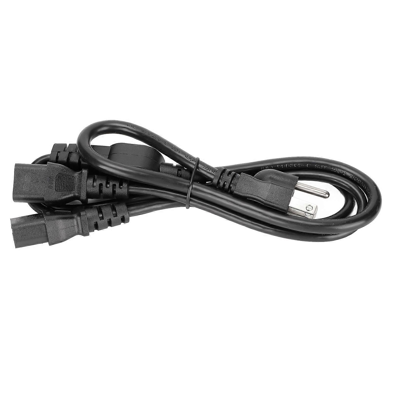 Computer-Netzkabel 5?15P Stecker zu Dual IEC320 C13 Buchse Y-Form PC-Netzteilkabel US-Stecker 125?250V 1m / 3.3ft (JD3262)