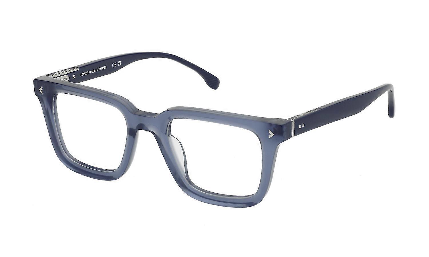 Eyewear Frames Lozza VL4334 0U11 BLU Transparent 51/22/145 MAN