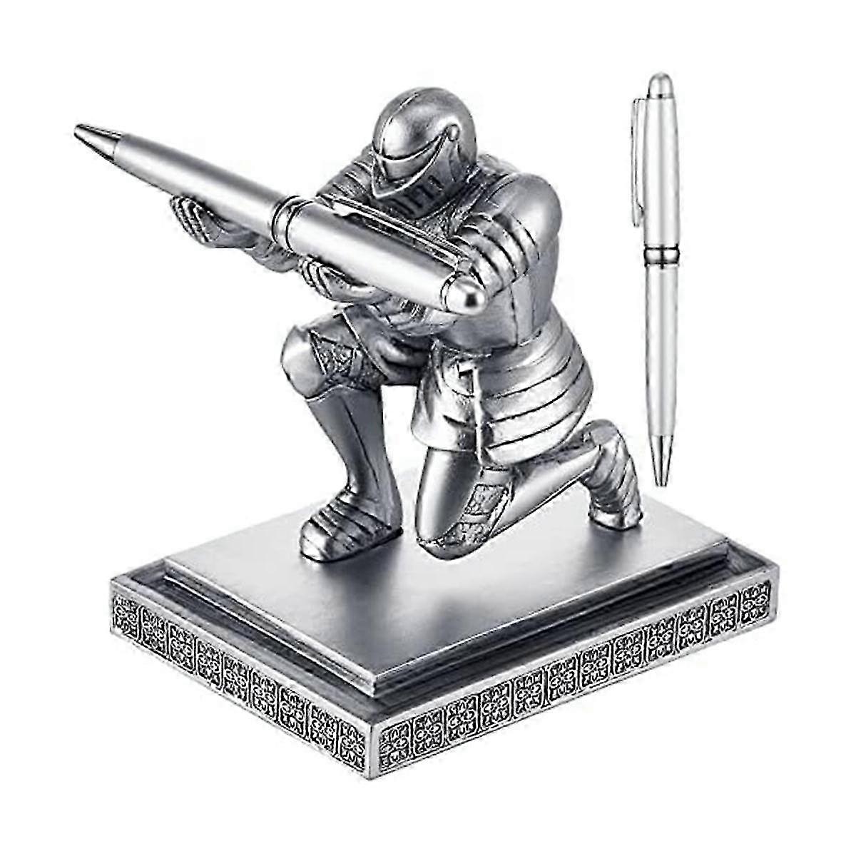 Pen Holder Set with 2 Pens Resin Desk Organizer and Accessories Fun Executive Pen Holder Fancy Cool
