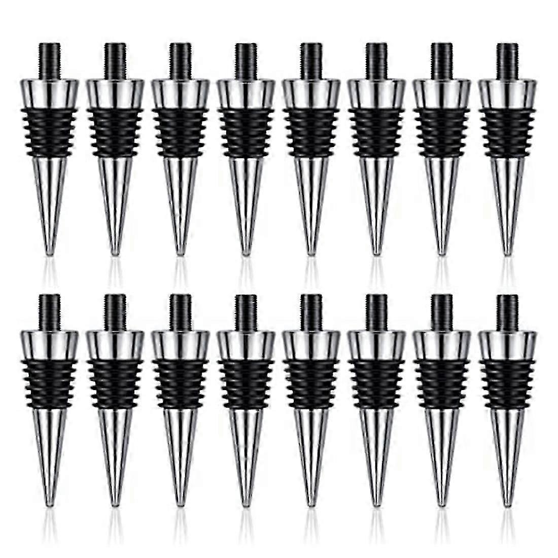 16 Pieces Metal Cork Blank Wine Cork Kit Reusable Wine Cork Insert Set Hardware for Wedding Wine Party Bar DIY TurningP20211224703