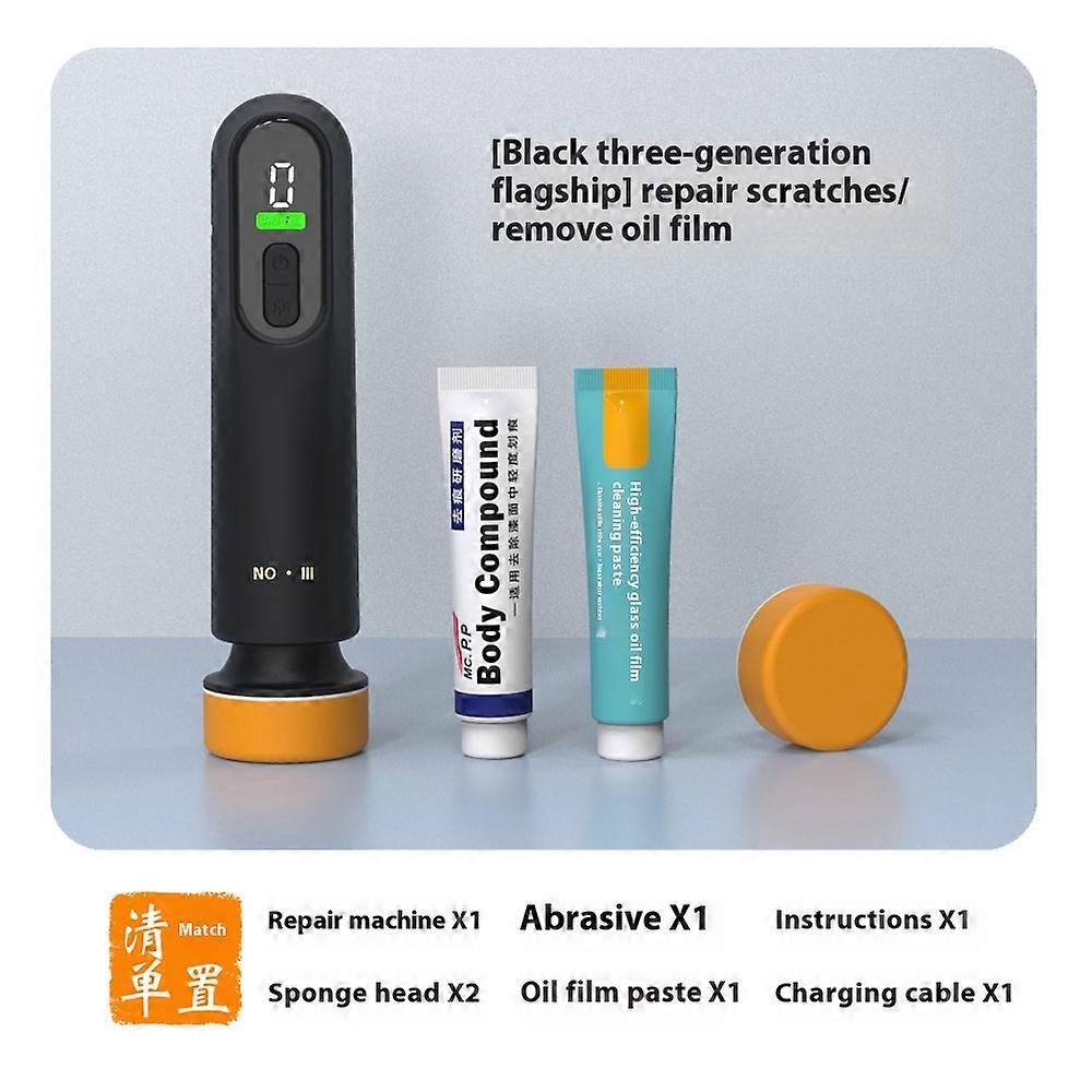 שיוף שעווה לרכב מכונת ליטוש צבע לרכב תיקון שריטה שמשה קדמית מסיר סרט שמן