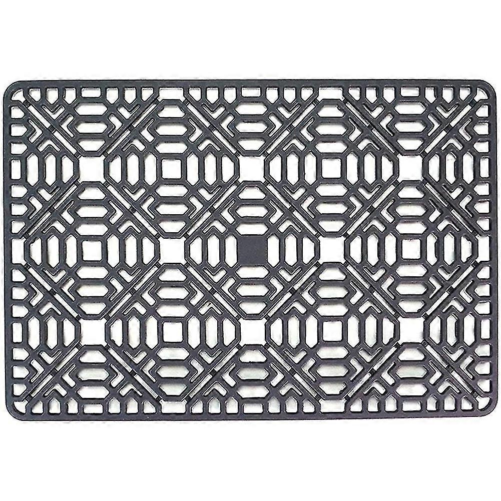 שטיח כיור מגן כיור מטבח לתחתית, כיור נירוסטה או פורצלן, סיליקון אפור לא