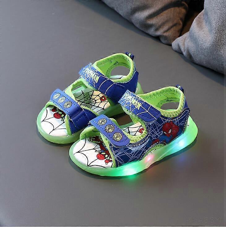 Children Sandals Girl Princess Sandal Frozen Elsa Summer Breathable Luminous Kids Girls Sports Sandals Shoes