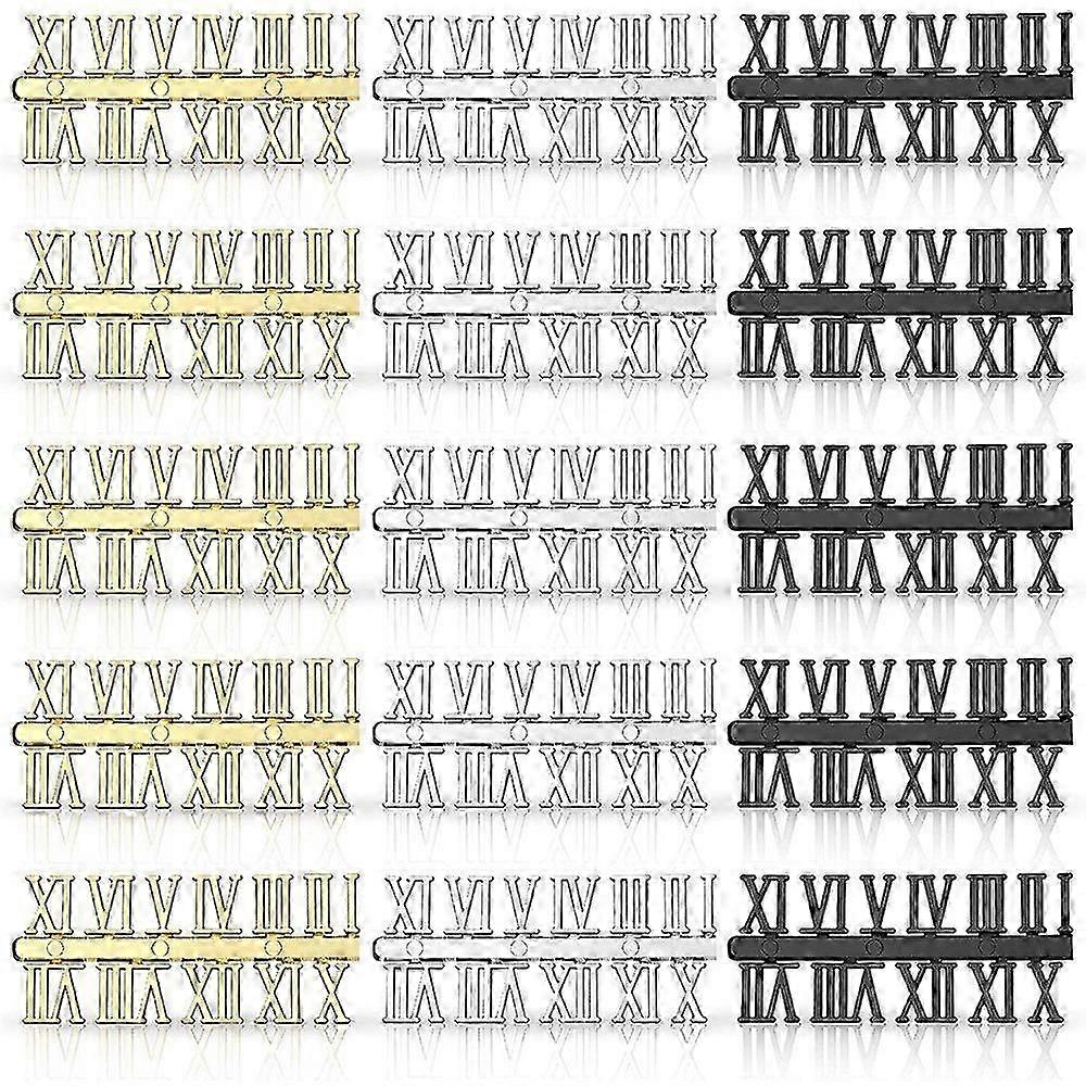 15 Pieces Clock Numerals Kit DIY Digital Clock Numbers Clock Hands Replacement Parts Clock Accessori