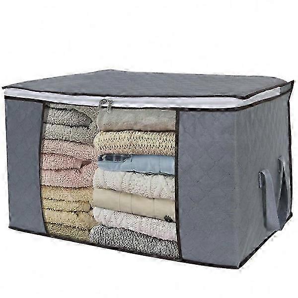 Storage bag for sheets, blankets, clothes Gray 60x43x35 cm 1-pac