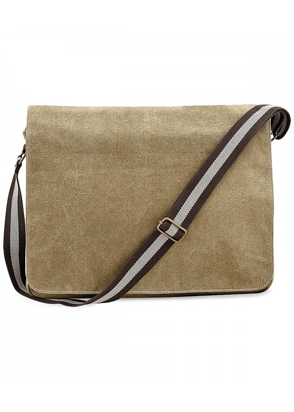 Quadra Vintage Canvas Despatch Bag QD610