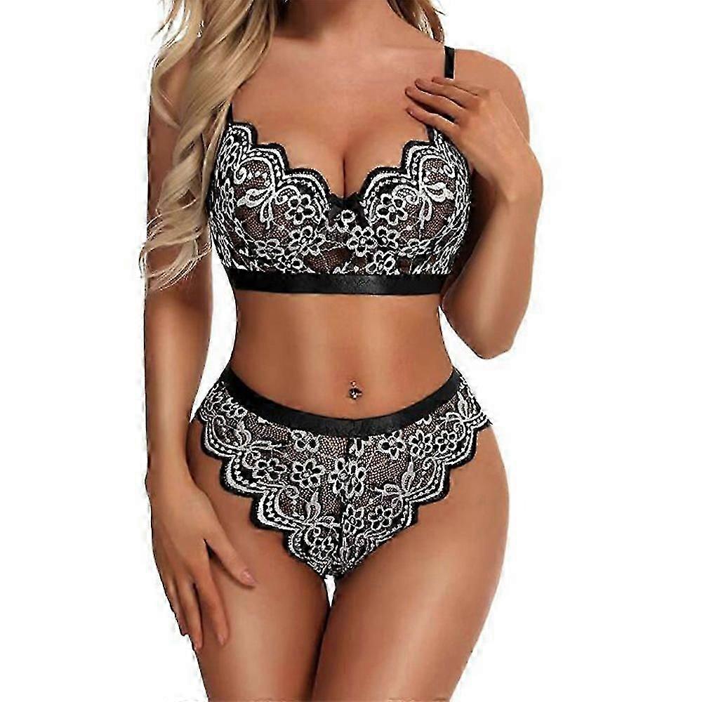 المرأة مثير الدانتيل الملابس الداخلية بيبي دول حمالة الصدر سراويل الملابس الداخلية ملابس النوم مجموعة
